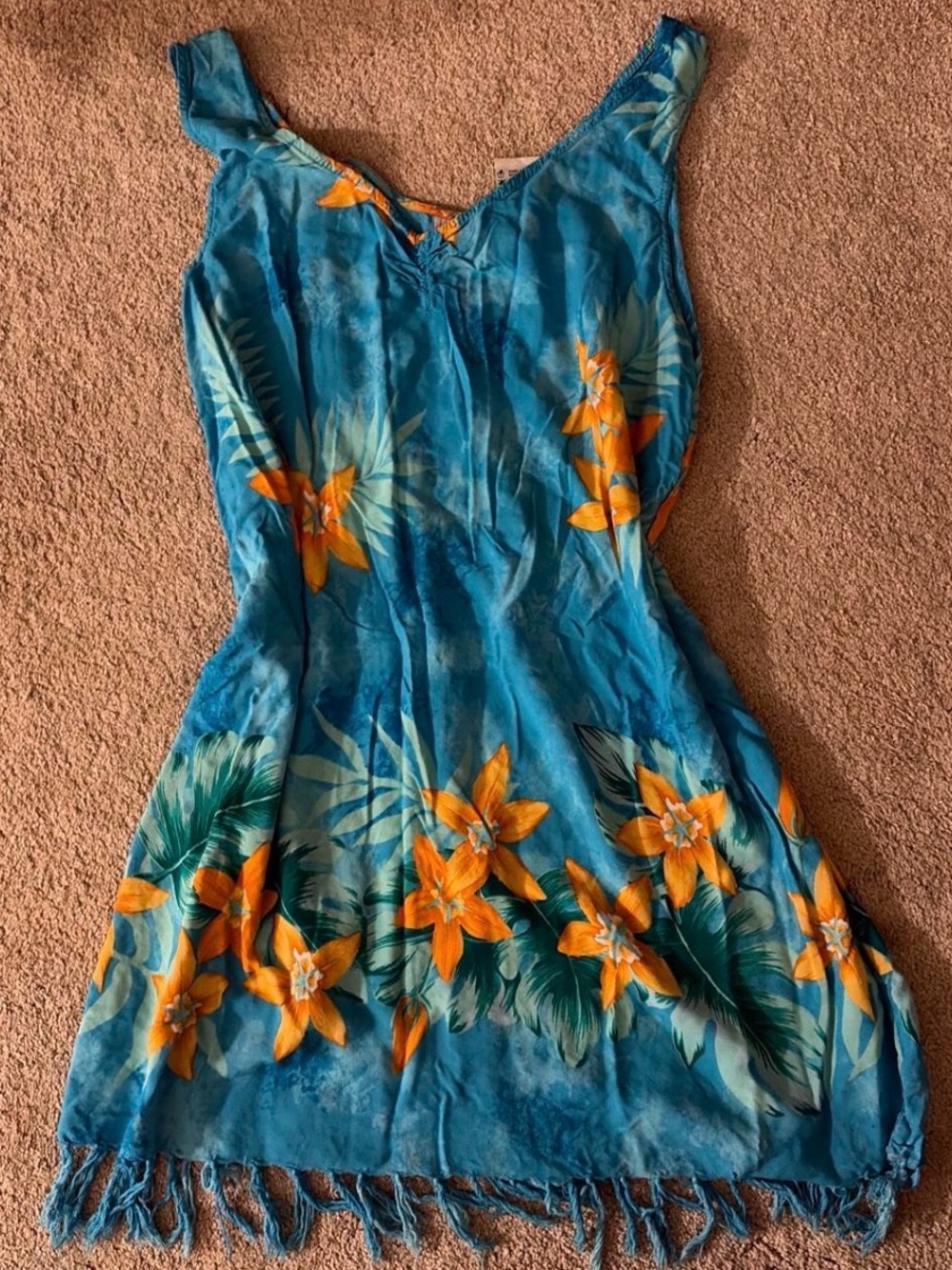 Vintage White Stag Tropical Dress/Cover Up